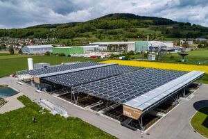 PV-Anlage des Klärwerk Reinach Oberwynental